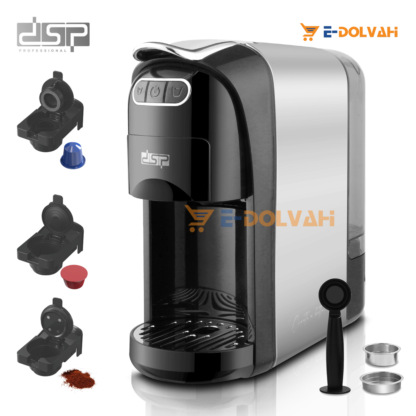 Cafetière DSP Pro/000103, multi-capsules à service unique