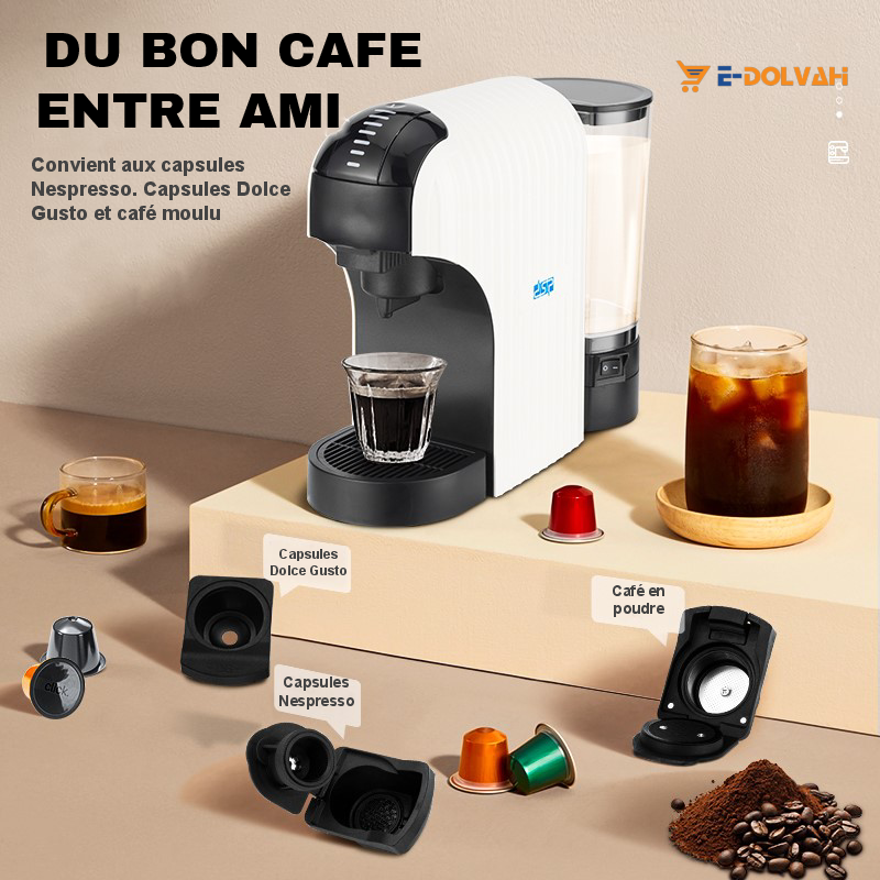 DSP Café Multi-Capsules /000104 – L'art du café chez vous, version 3-en-1 !