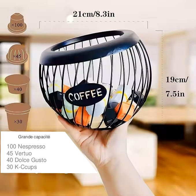 Porte-dosettes de café Counter-K – Organisez votre coin café avec style