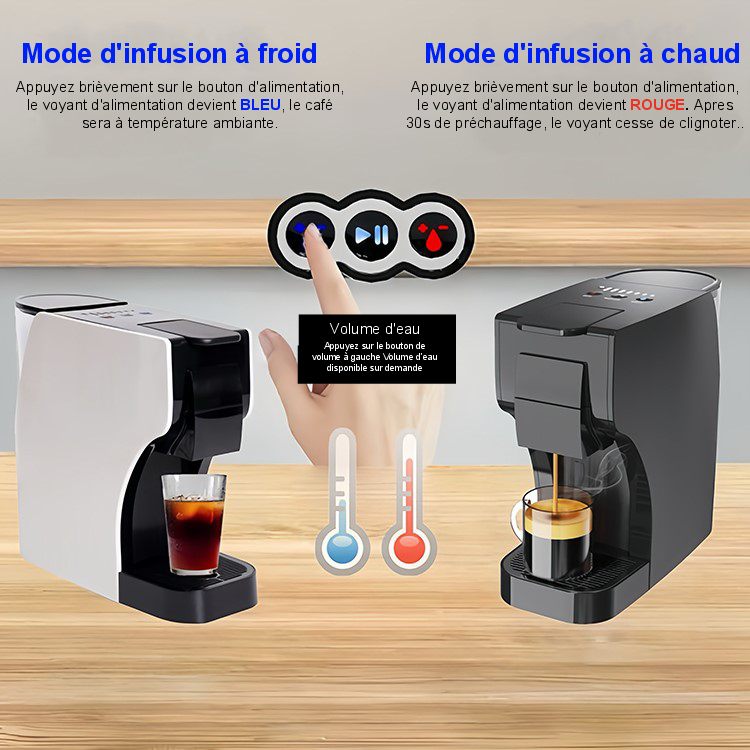 Machine à Expresso 3-en-1 /000102– Le plaisir du café, à votre rythme